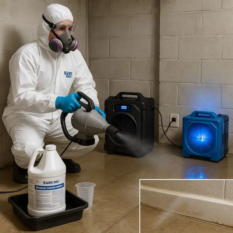 Sanitization and Odor Removal process in East Sandwich, MA