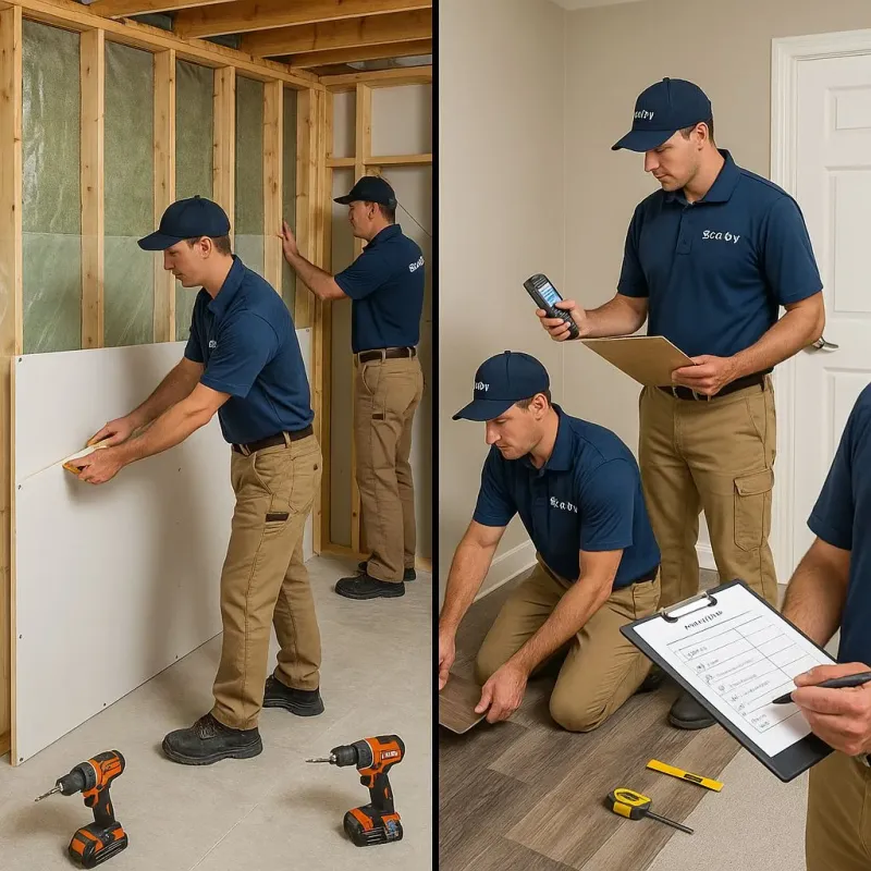Repairs and Reconstruction process in East Sandwich, MA