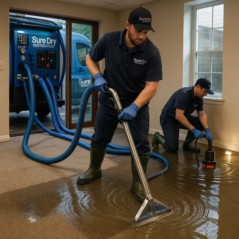 Water Extraction and Removal process in East Sandwich, MA